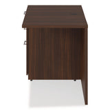 Seville Series Desk Return With Pedestal, Left, 48" X 24" X 29", Mahogany
