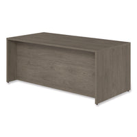 Alera Seville Series Single Pedestal Desk, Left Pedestal, 72" X 36" X 29", Walnut