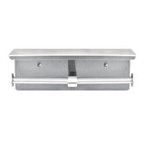 Double Post Toilet Paper Holder With Shelf Storage Rack, 3.87 X 10.5 X 3.95, Brushed Stainless Steel