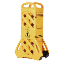 Expandable Portable Fence Barrier Safety Barricade, Plastic, 1.97 X 153.54 X 39.76, Yellow