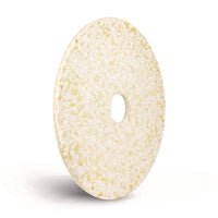 Toro Floor Pad, 14" Diameter, White/brown/yellow, 2/carton