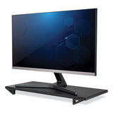 Lo Riser Monitor Stand, For 32" Monitors, 24" X 11" X 2" To 3", Black, Supports 30 Lb