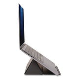 Foldio Laptop And Tablet Stand, +30 Tilt, 9.5" X 14.5" X 3", Black, Supports 7 Lb