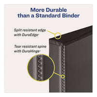 Durable View Binder With Durahinge And Slant Rings, 3 Rings, 0.5" Capacity, 11 X 8.5, White, 12/carton