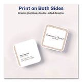 Clean Edge Square Cards, Inkjet, 2.5 X 2.5, 180 Cards, 9 Cards/sheet, 20 Sheets/pack