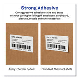 Multipurpose Thermal Labels, 3.5 X 1.3, White, 350/roll, 2 Rolls/box