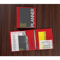 Heavy-duty View Binder With Durahinge And Locking One Touch Ezd Rings, 3 Rings, 3" Capacity, 11 X 8.5, Red, 4/carton