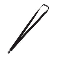 Breakaway Lanyard With Plastic Hook, 36" Long, Black, 12/pack