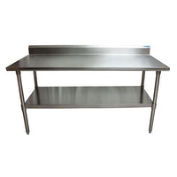 Stainless Steel 5" Riser Top Tables, 72w X 30d X 39.75h, Silver, 2/pallet, Ships In 4-6 Business Days