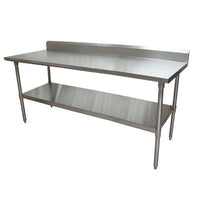 Stainless Steel 5" Riser Top Tables, 72w X 30d X 39.75h, Silver, 2/pallet, Ships In 4-6 Business Days