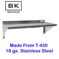 Stainless Steel Economy Overshelf, 60w X 16d X 11.5h, Stainless Steel, Silver, 2/pallet, Ships In 4-6 Business Days