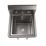 Stainless Steel Sink And Faucet Bundle, Sink/faucet/faucet Mounting Kit/drain, 15" L X 15" W X 14" D, Ships In 4-6 Bus Days