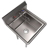 Stainless Steel Sink And Faucet Bundle, Sink/faucet/faucet Mounting Kit/drain,18" L X 18" W X 14" D, Ships In 4-6 Bus Days