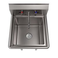 Stainless Steel Sink And Faucet Bundle, Sink/faucet/faucet Mounting Kit/drain,18" L X 18" W X 14" D, Ships In 4-6 Bus Days