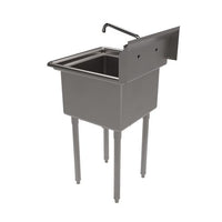 Stainless Steel Sink And Faucet Bundle, Sink/faucet/faucet Mounting Kit/drain,18" L X 18" W X 14" D, Ships In 4-6 Bus Days