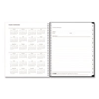 Analeis Create-your-own Cover Weekly/monthly Planner, Floral Artwork, 11 X 8.5, White/black/coral, 12-month (jan-dec): 2025