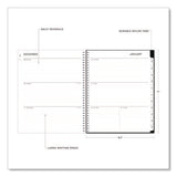 Analeis Create-your-own Cover Weekly/monthly Planner, Floral Artwork, 11 X 8.5, White/black/coral, 12-month (jan-dec): 2025