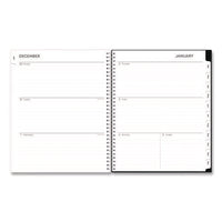 Analeis Create-your-own Cover Weekly/monthly Planner, Floral Artwork, 11 X 8.5, White/black/coral, 12-month (jan-dec): 2025