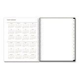 Analeis Create-your-own Cover Weekly/monthly Planner, Floral Artwork, 11 X 8.5, White/black/coral, 12-month (jan-dec): 2025