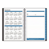 Collegiate Academic Year Weekly/monthly Planner, 8 X 5, Charcoal Gray Cover, 12-month: July 2024 To June 2025