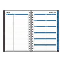 Collegiate Academic Year Weekly/monthly Planner, 8 X 5, Charcoal Gray Cover, 12-month: July 2024 To June 2025