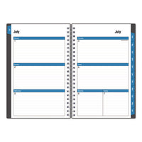 Collegiate Academic Year Weekly/monthly Planner, 8 X 5, Charcoal Gray Cover, 12-month: July 2024 To June 2025