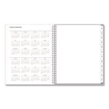 Rue Du Flore Weekly/monthly Planner, Floral Artwork, 11 X 8.5, Jade/lavender Cover, 12-month (jan To Dec): 2025