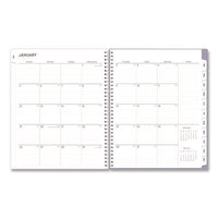 Rue Du Flore Weekly/monthly Planner, Floral Artwork, 11 X 8.5, Jade/lavender Cover, 12-month (jan To Dec): 2025