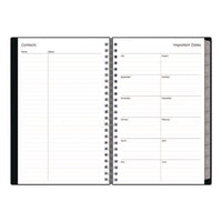 Enterprise Academic Weekly/monthly Planner, 8 X 5, Black Cover, 12-month (july To June): 2024 To 2025