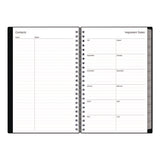 Enterprise Academic Weekly/monthly Planner, 8 X 5, Black Cover, 12-month (july To June): 2024 To 2025