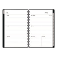 Enterprise Academic Weekly/monthly Planner, 8 X 5, Black Cover, 12-month (july To June): 2024 To 2025