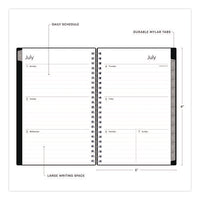 Enterprise Academic Weekly/monthly Planner, 8 X 5, Black Cover, 12-month (july To June): 2024 To 2025