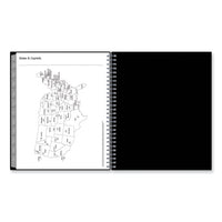 Enterprise Monthly Planner, 10 X 8, Black Cover, 12-month (jan To Dec): 2024