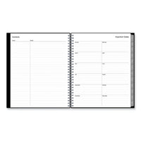 Enterprise Monthly Planner, 10 X 8, Black Cover, 12-month (jan To Dec): 2024