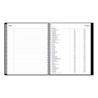 Enterprise Monthly Planner, 10 X 8, Black Cover, 12-month (jan To Dec): 2024