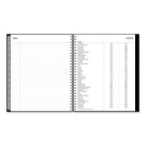 Enterprise Monthly Planner, 10 X 8, Black Cover, 12-month (jan To Dec): 2024