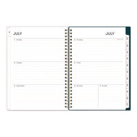 Greta Academic Year Weekly/monthly Planner, Floral Artwork, 8.63 X 5.88, Green Cover, 12-month: July 2024 To June 2025