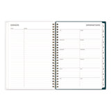 Greta Academic Year Weekly/monthly Planner, Floral Artwork, 8.63 X 5.88, Green Cover, 12-month: July 2024 To June 2025