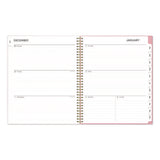 Mimi Pink Weekly/monthly Planner, Floral Artwork, 11 X 8.5, Pink/blue/rose Cover, 12-month (jan To Dec): 2025