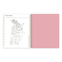 Mimi Pink Weekly/monthly Planner, Floral Artwork, 11 X 8.5, Pink/blue/rose Cover, 12-month (jan To Dec): 2025