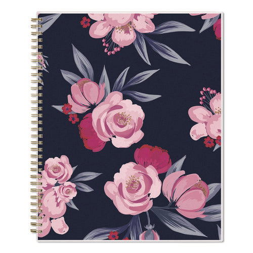 Mimi Pink Weekly/monthly Planner, Floral Artwork, 11 X 8.5, Pink/blue/rose Cover, 12-month (jan To Dec): 2025