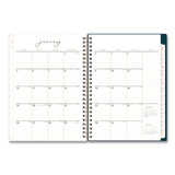 Life Note-it Dania Dark Weekly/monthly Planner, Floral Artwork, 8.63 X 5.88, Multicolor Cover, 12-month (jan To Dec): 2025