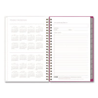 Kelly Ventura Magenta Bloom Weekly/monthly Planner, Floral Artwork, 8 X 5, Multicolor Cover, 12-month (jan To Dec): 2025