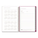 Kelly Ventura Magenta Bloom Weekly/monthly Planner, Floral Artwork, 8 X 5, Multicolor Cover, 12-month (jan To Dec): 2025