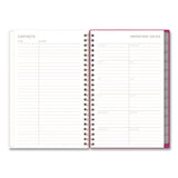 Kelly Ventura Magenta Bloom Weekly/monthly Planner, Floral Artwork, 8 X 5, Multicolor Cover, 12-month (jan To Dec): 2025