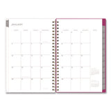 Kelly Ventura Magenta Bloom Weekly/monthly Planner, Floral Artwork, 8 X 5, Multicolor Cover, 12-month (jan To Dec): 2025