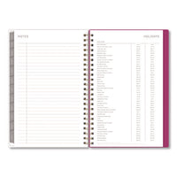 Kelly Ventura Magenta Bloom Weekly/monthly Planner, Floral Artwork, 8 X 5, Multicolor Cover, 12-month (jan To Dec): 2025