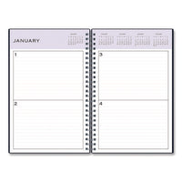 Perpetual Daily Planner, 8.5 X 5.5, Blue Cover, 52 Weeks: Undated