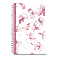 Bca Orchid Weekly/monthly Planner, Orchids Artwork, 8 X 5, White/pink Cover, 12-month (jan To Dec): 2025