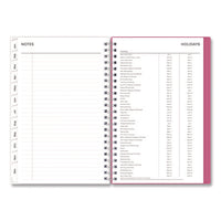 Bca Orchid Weekly/monthly Planner, Orchids Artwork, 8 X 5, White/pink Cover, 12-month (jan To Dec): 2025